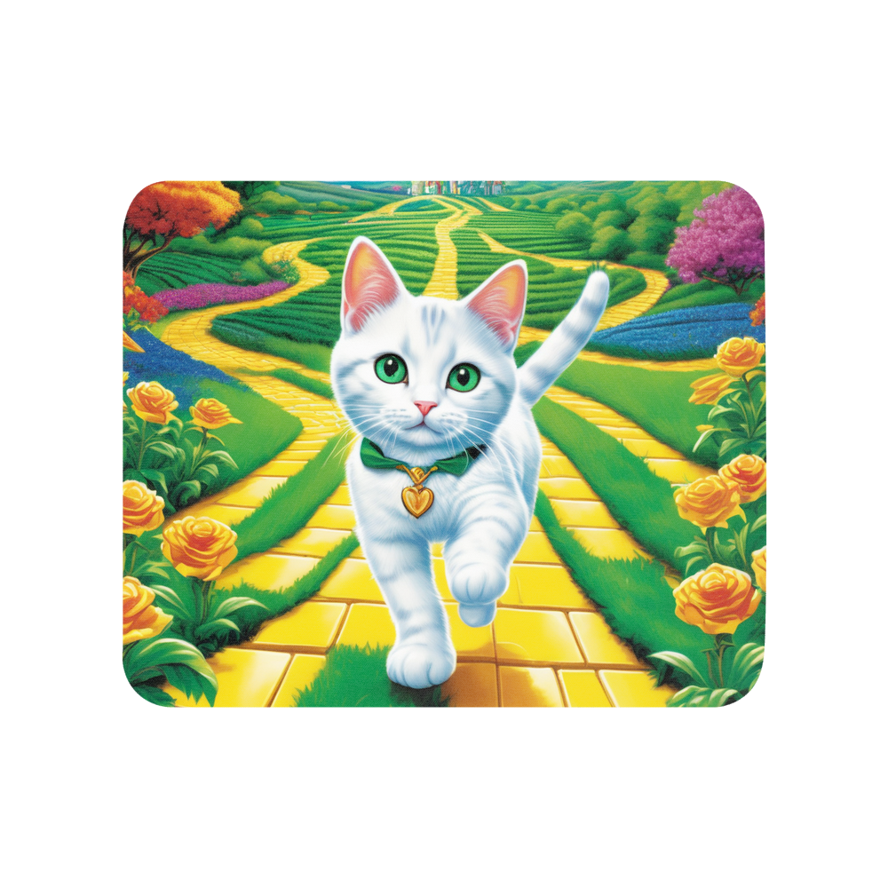 PugMug Custom White Companion Cat Mouse Pad
