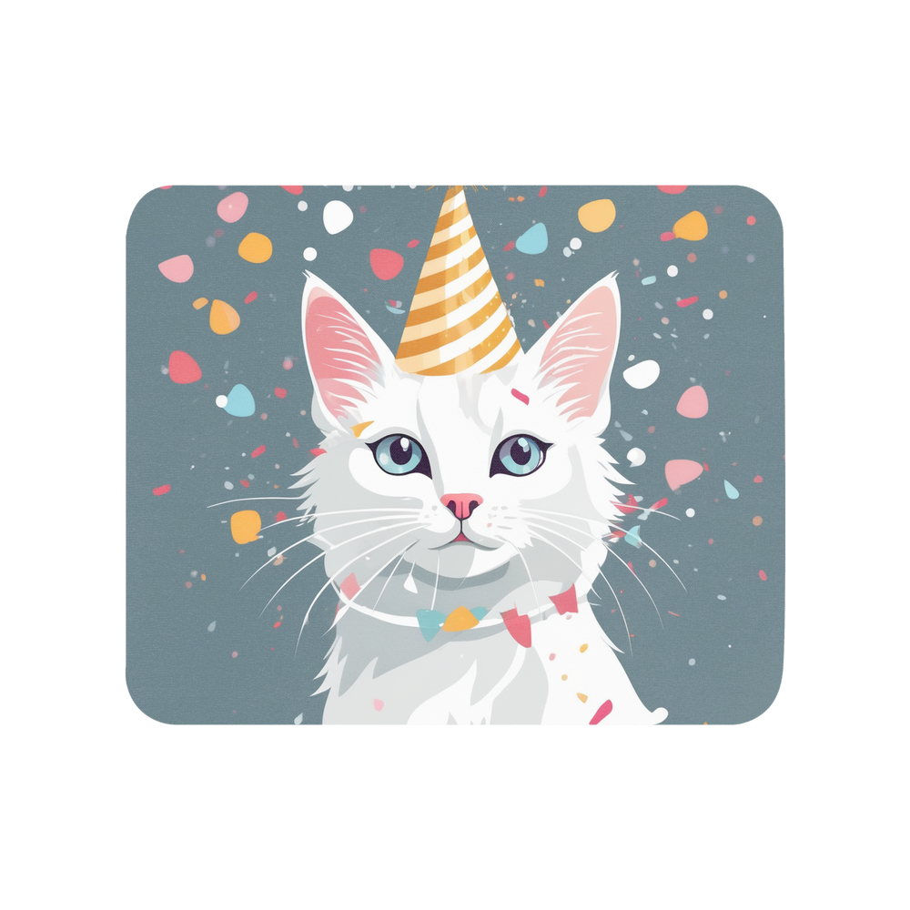 PugMug Custom White Companion Cat Mouse Pad