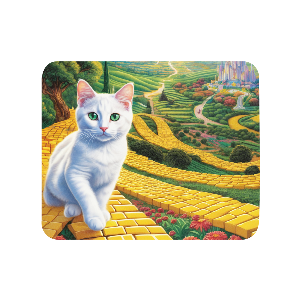 PugMug Custom White Companion Cat Mouse Pad