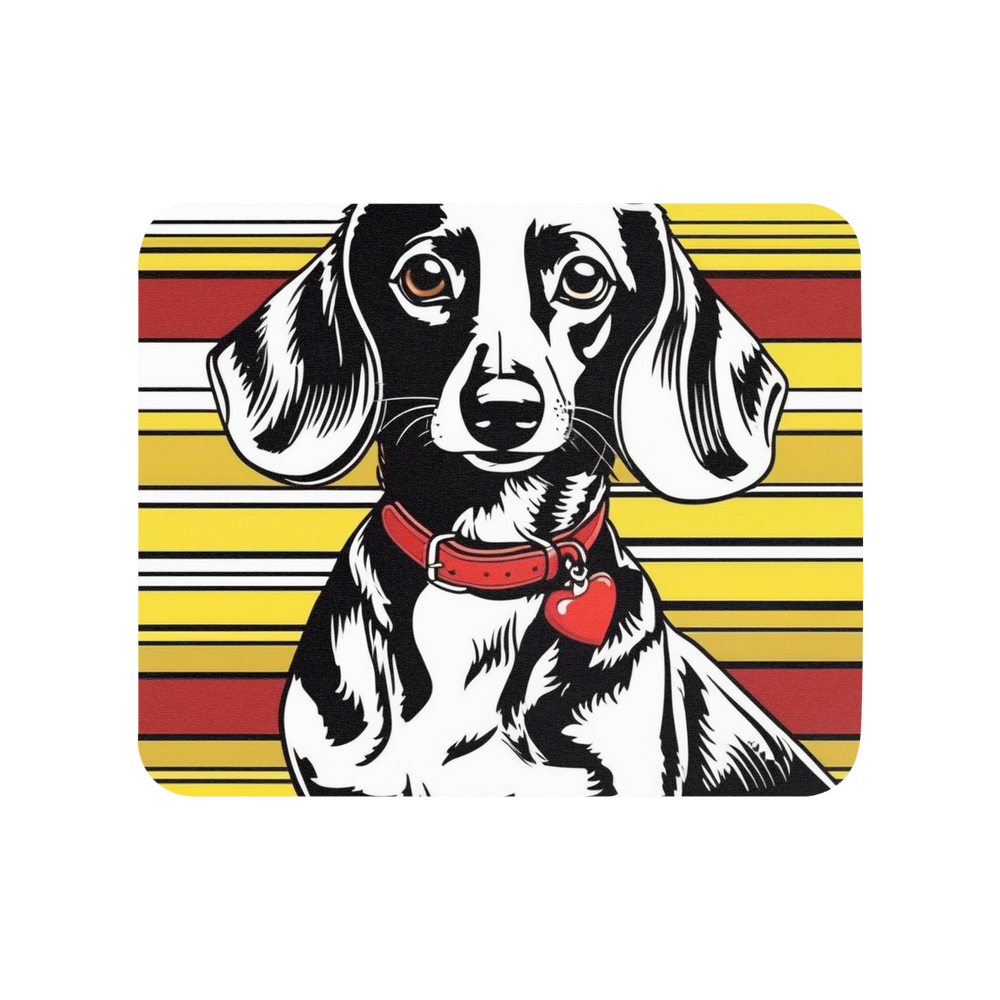 PugMug Custom Black Dachshund Mouse Pad