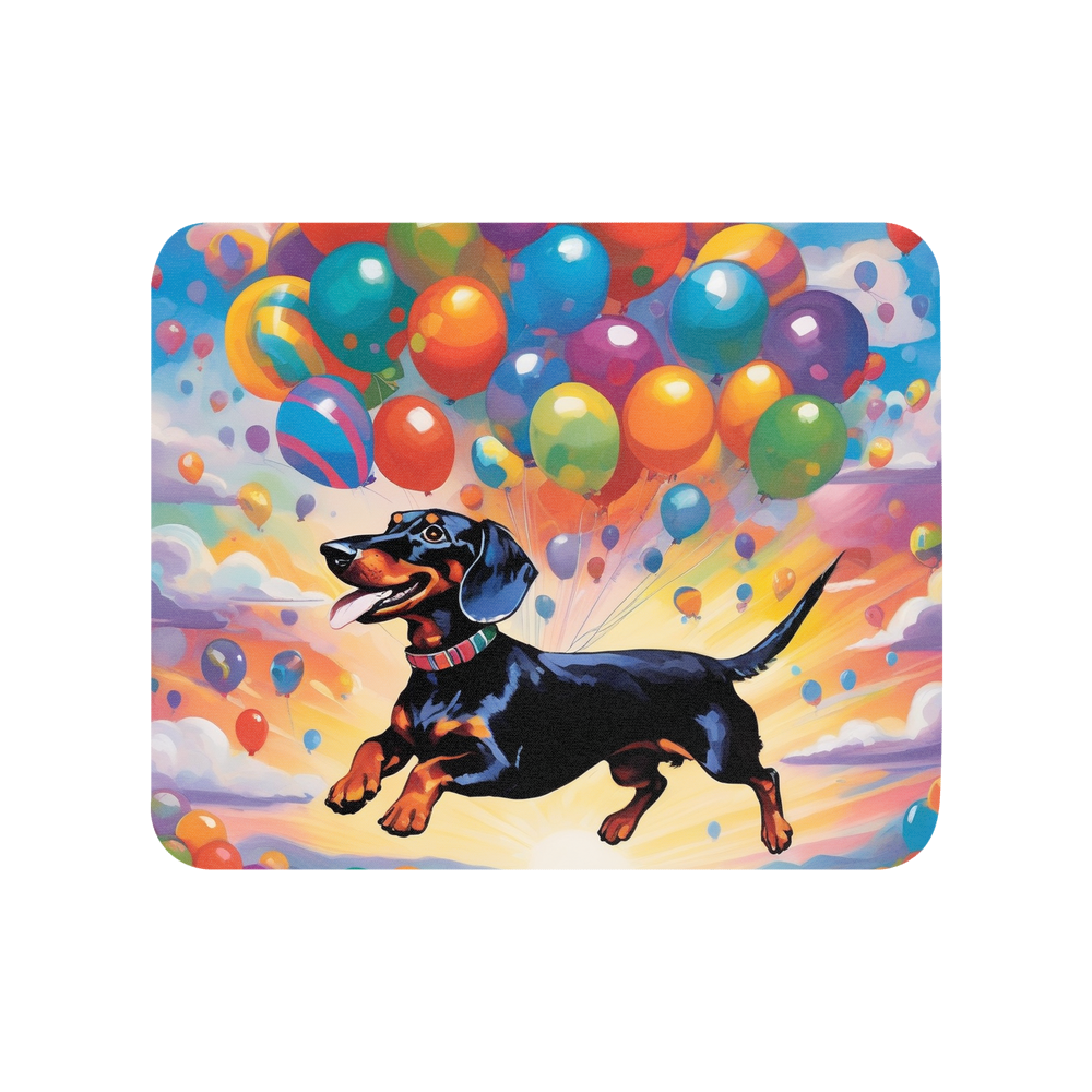 PugMug Custom Black Dachshund Mouse Pad