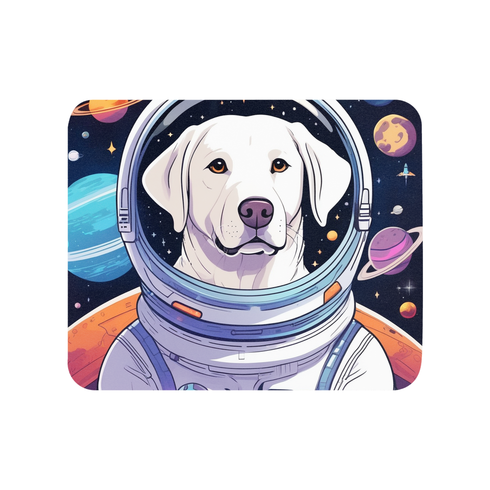 PugMug Custom White Labrador Retriever Mouse Pad