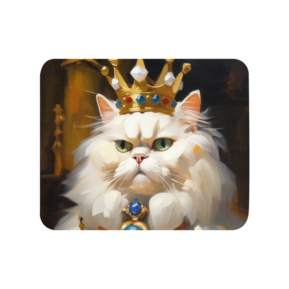PugMug Custom White Persian Cat Mouse Pad