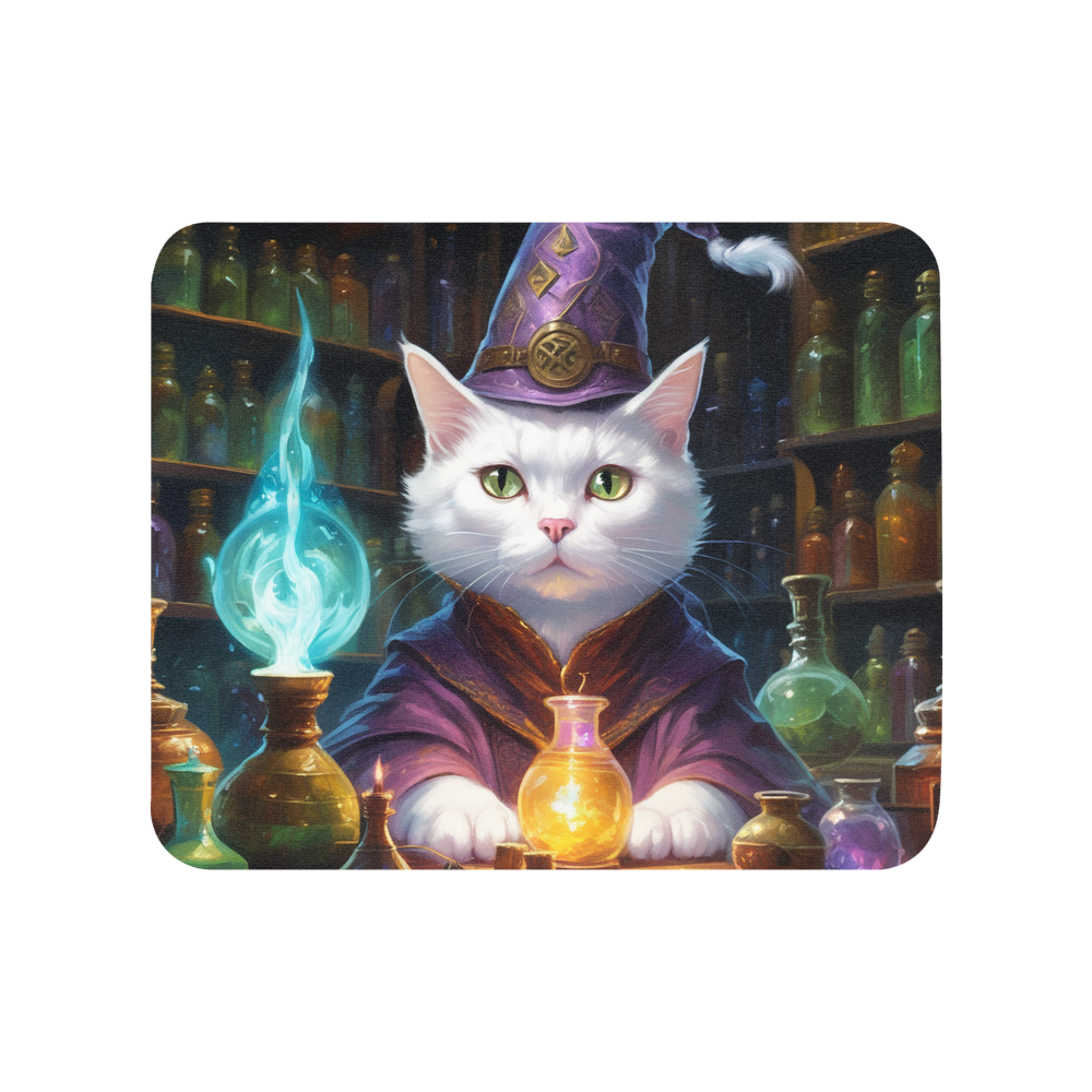 PugMug Custom White American Shorthair Cat Mouse Pad