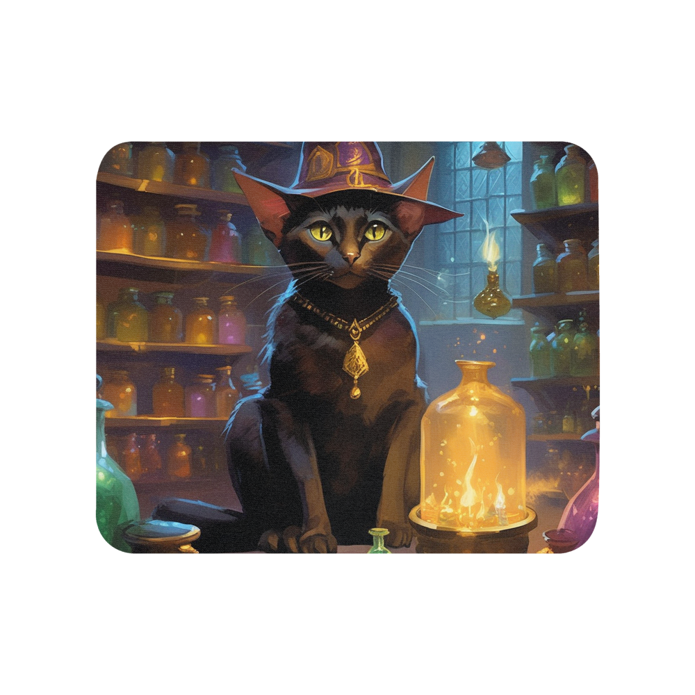 PugMug Custom Black Abyssinian Cat Mouse Pad
