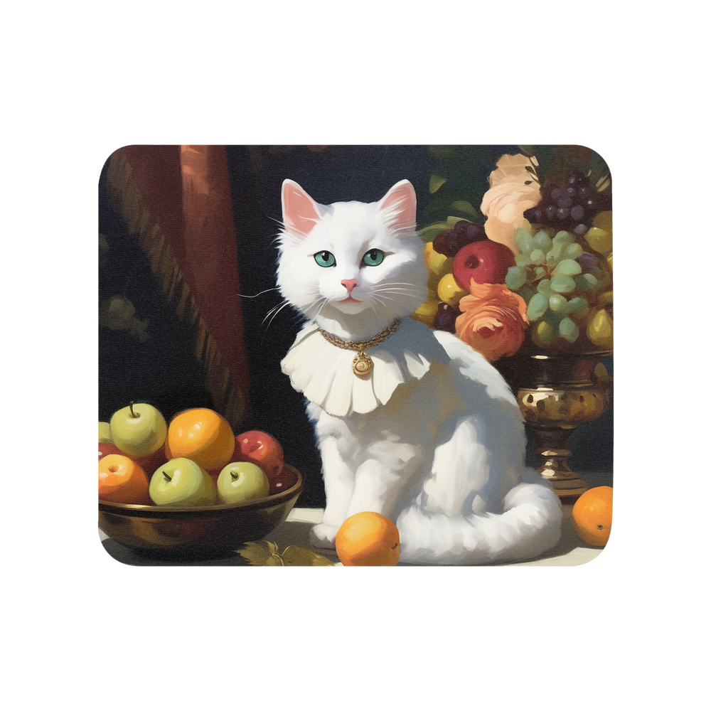 PugMug Custom White Companion Cat Mouse Pad