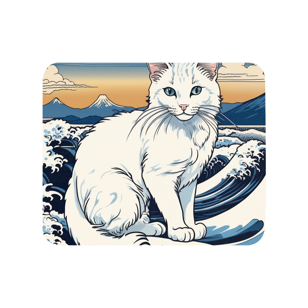 PugMug Custom White Companion Cat Mouse Pad