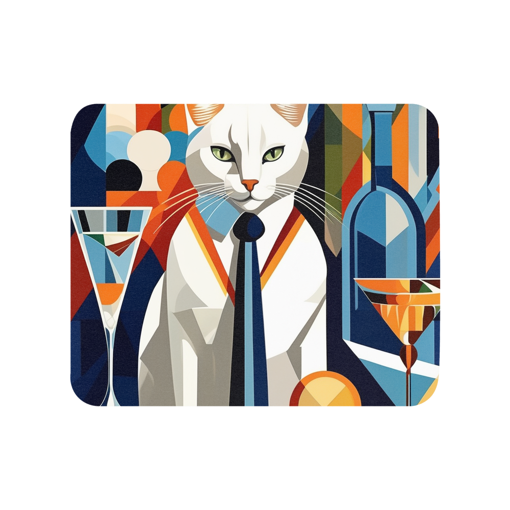 PugMug Custom White Companion Cat Mouse Pad