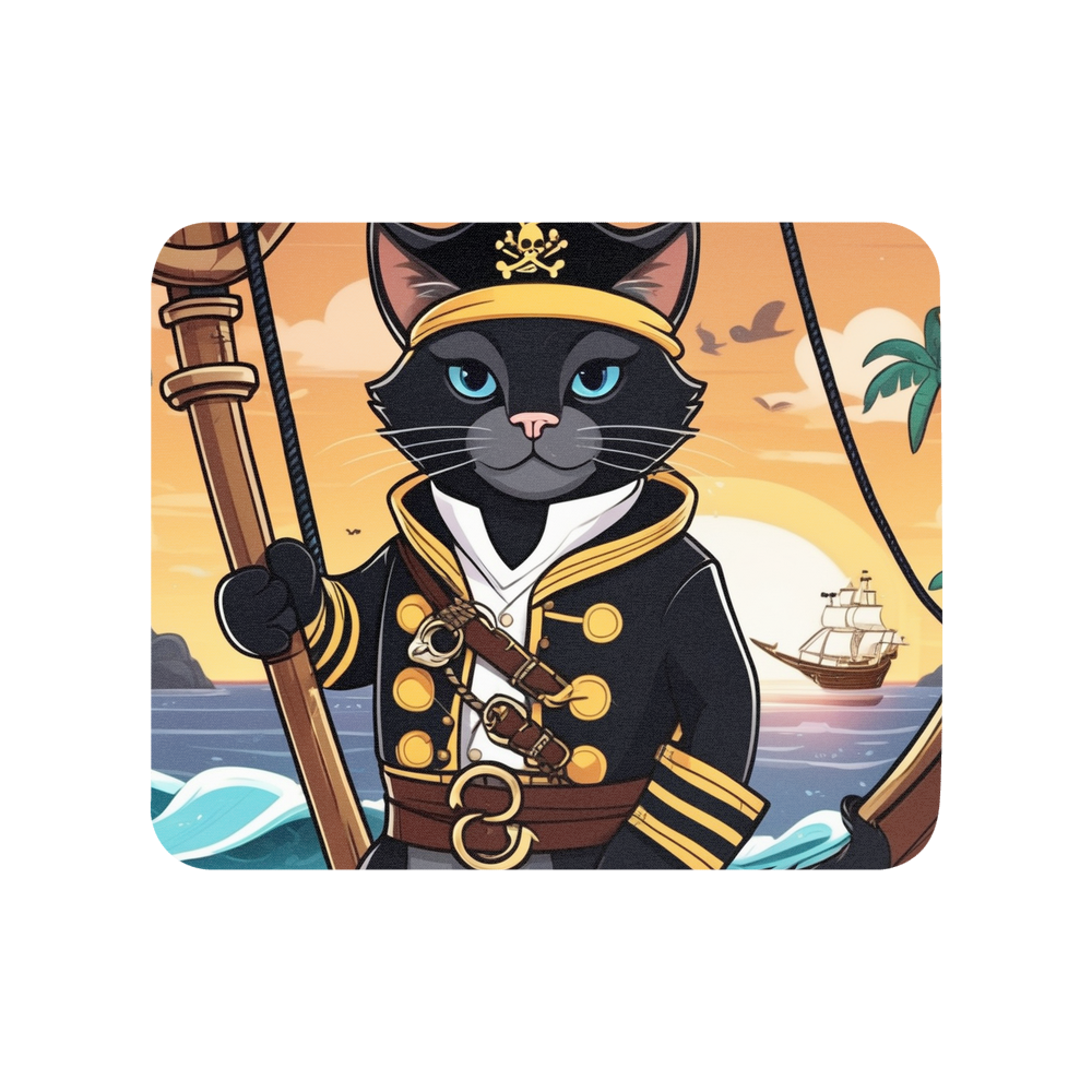 PugMug Custom Black Exotic Cat Mouse Pad