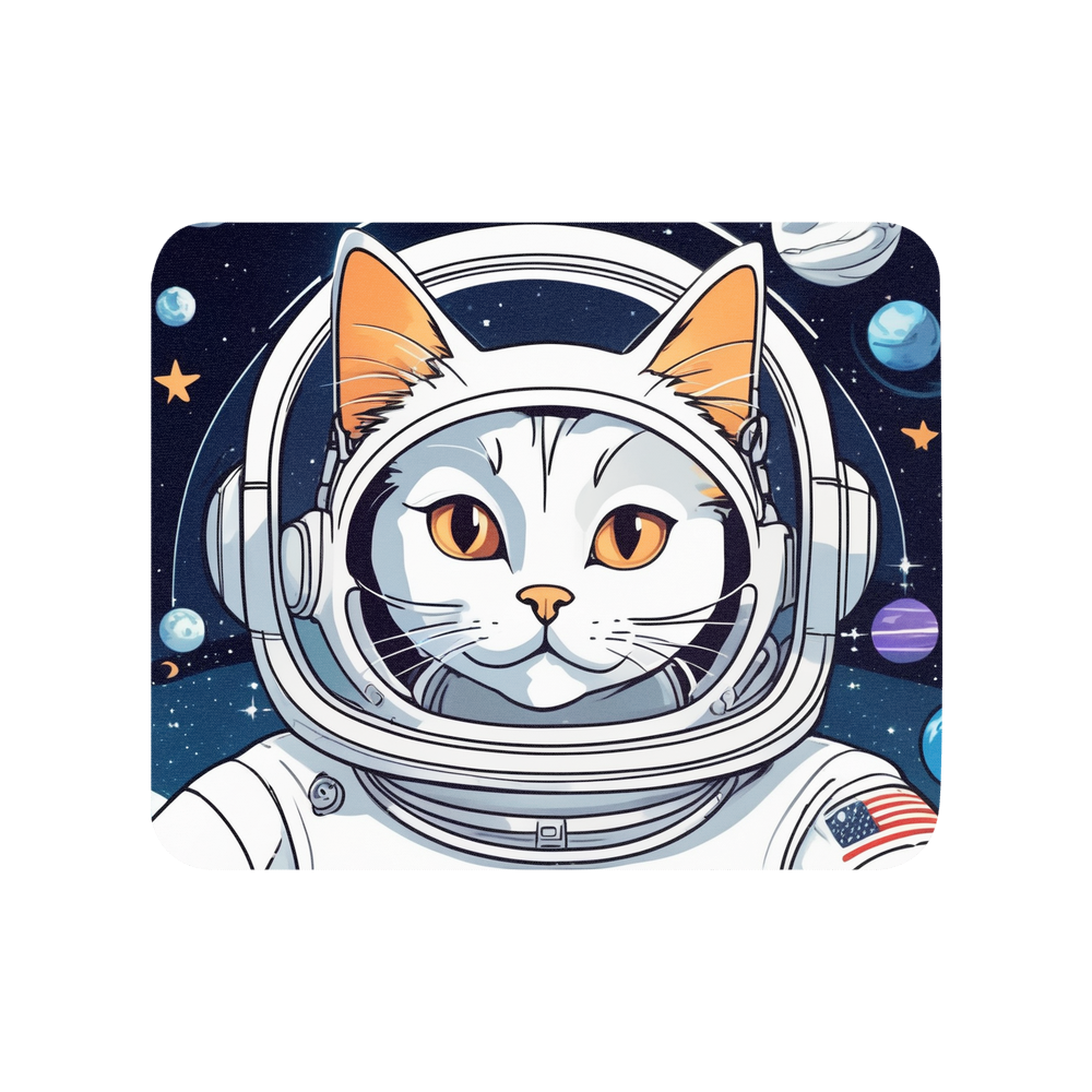 PugMug Custom White Companion Cat Mouse Pad