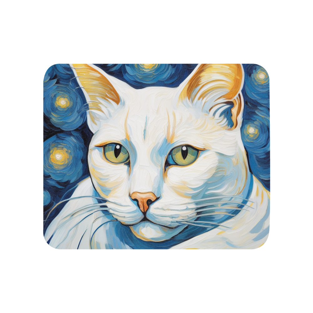 PugMug Custom White Exotic Cat Mouse Pad