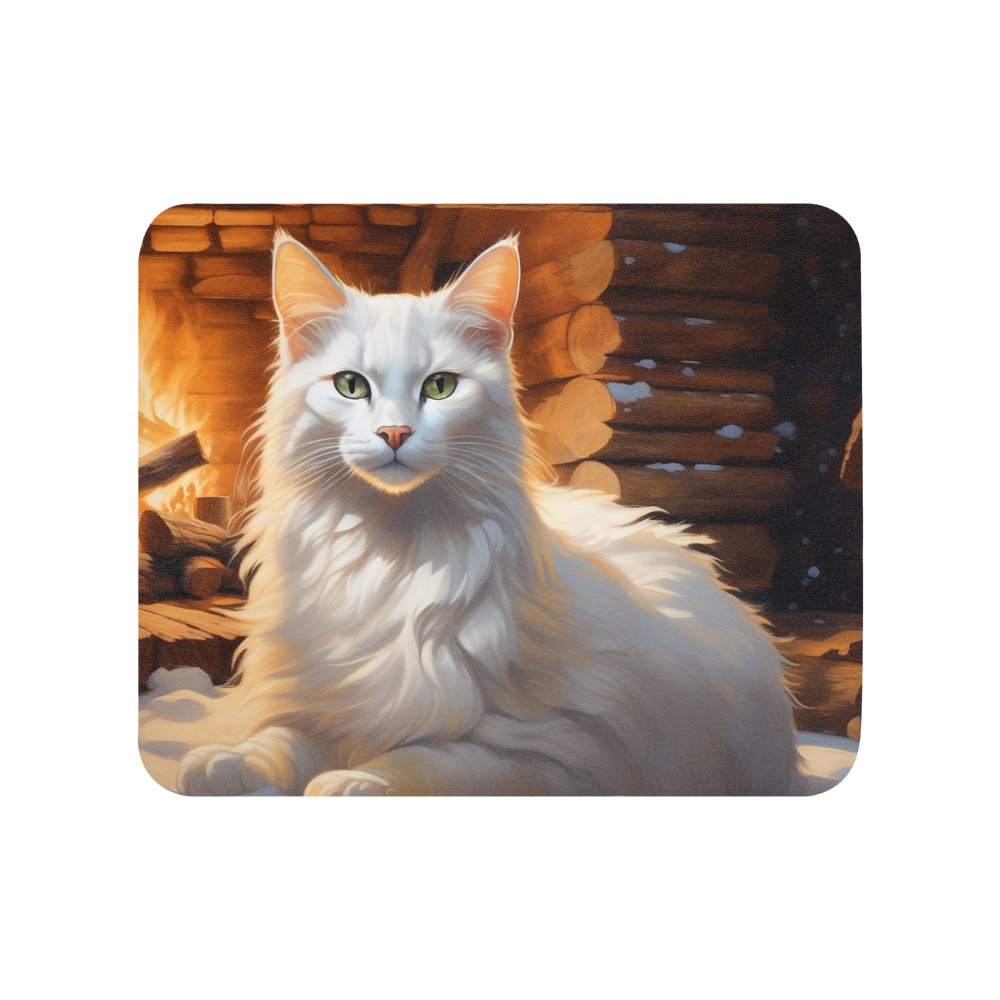 PugMug Custom White Companion Cat Mouse Pad