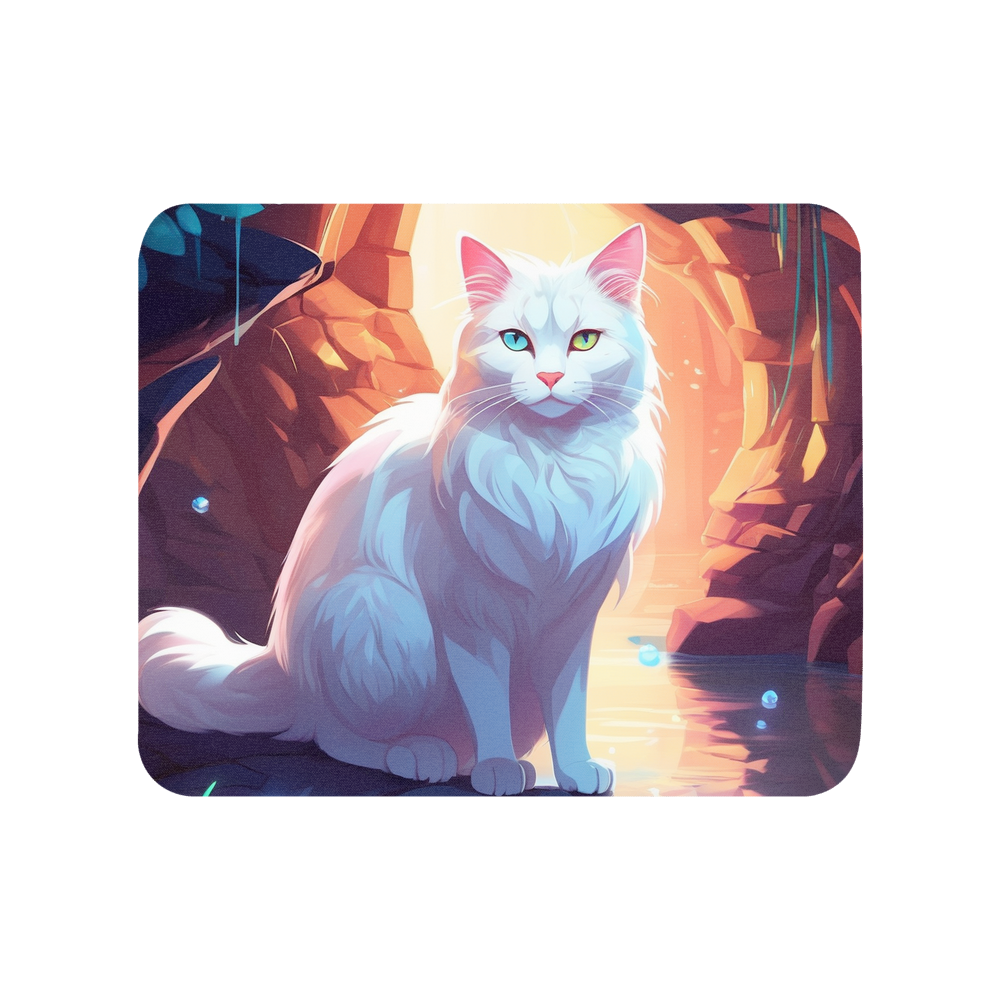 PugMug Custom White Companion Cat Mouse Pad