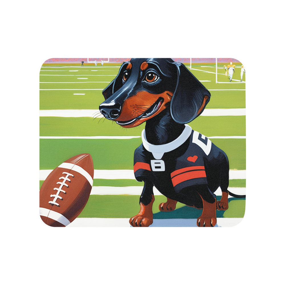 PugMug Custom Black Dachshund Mouse Pad