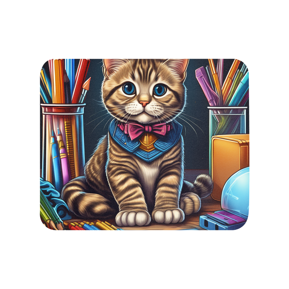 PugMug Custom Tabby Scottish Fold Cat Mouse Pad