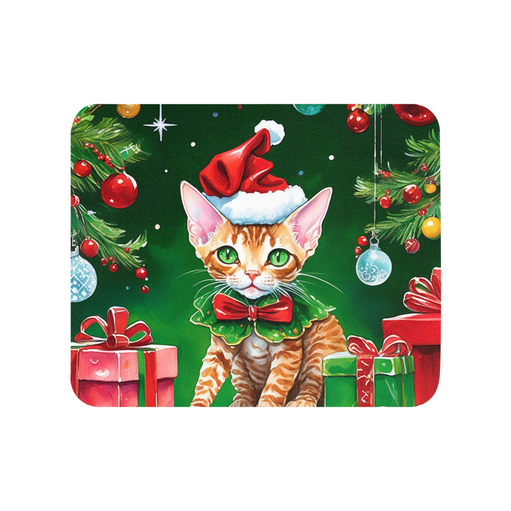 PugMug Custom Tabby Devon Rex Cat Mouse Pad