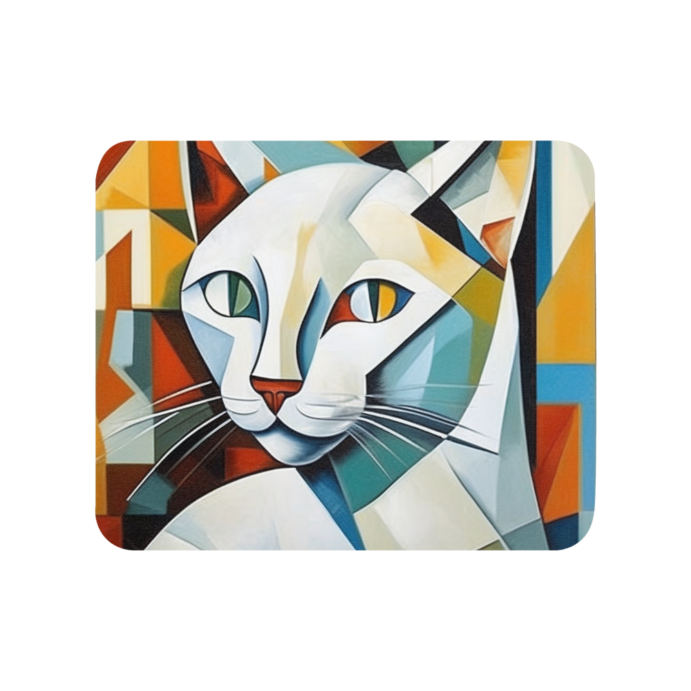 PugMug Custom White Companion Cat Mouse Pad