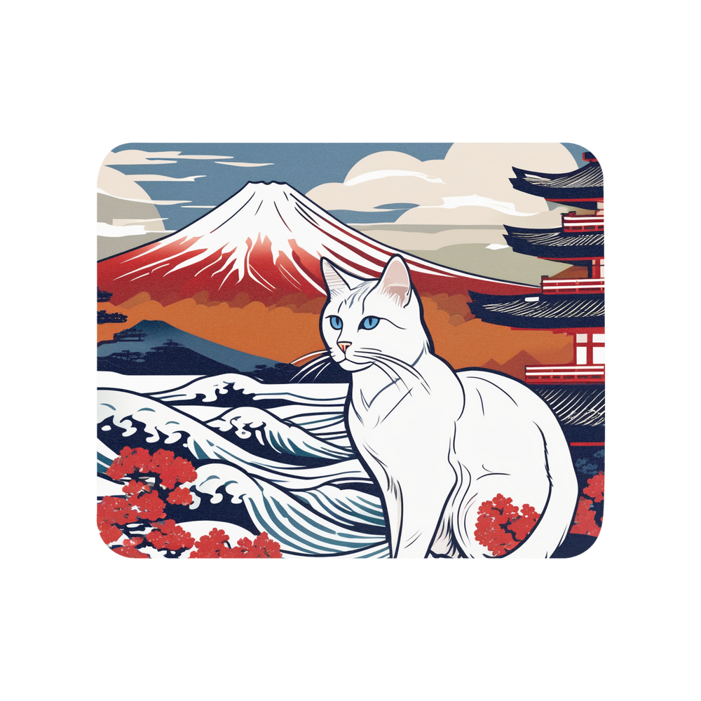 PugMug Custom White Companion Cat Mouse Pad