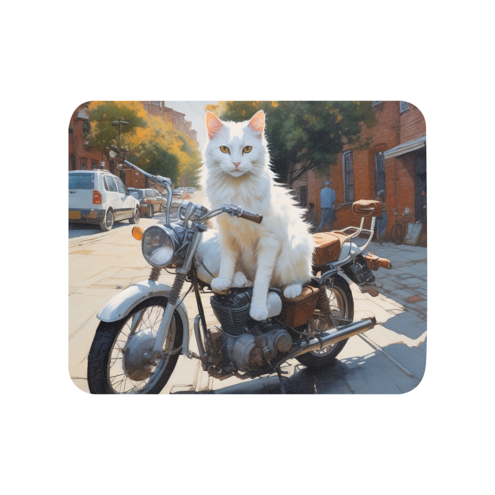 PugMug Custom White Companion Cat Mouse Pad