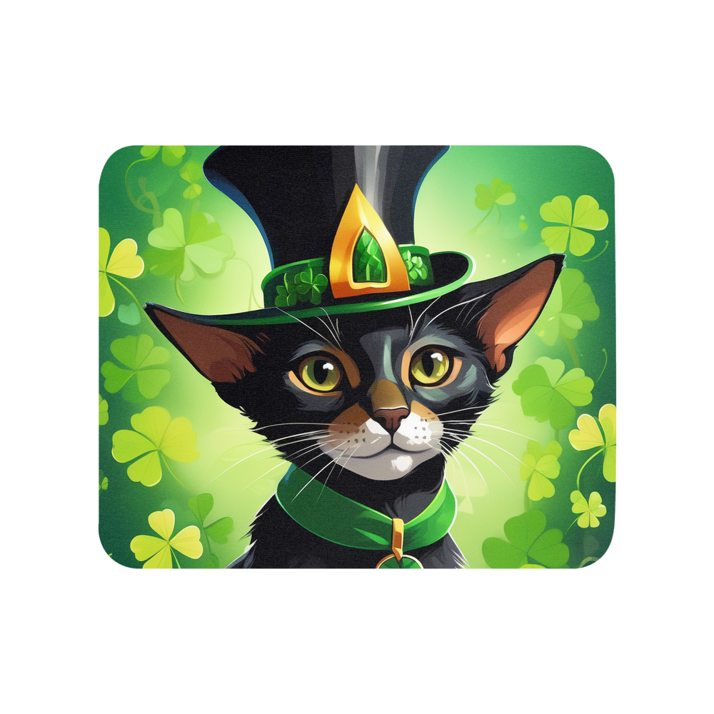 PugMug Custom Black Abyssinian Cat Mouse Pad