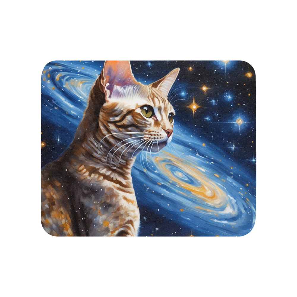 PugMug Custom Tabby Devon Rex Cat Mouse Pad