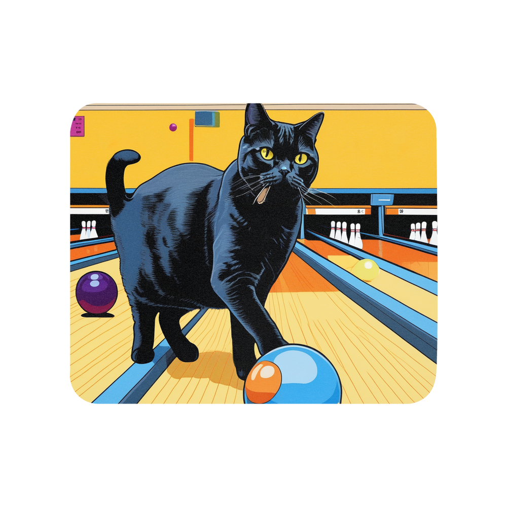 PugMug Custom Black British Shorthair Cat Mouse Pad
