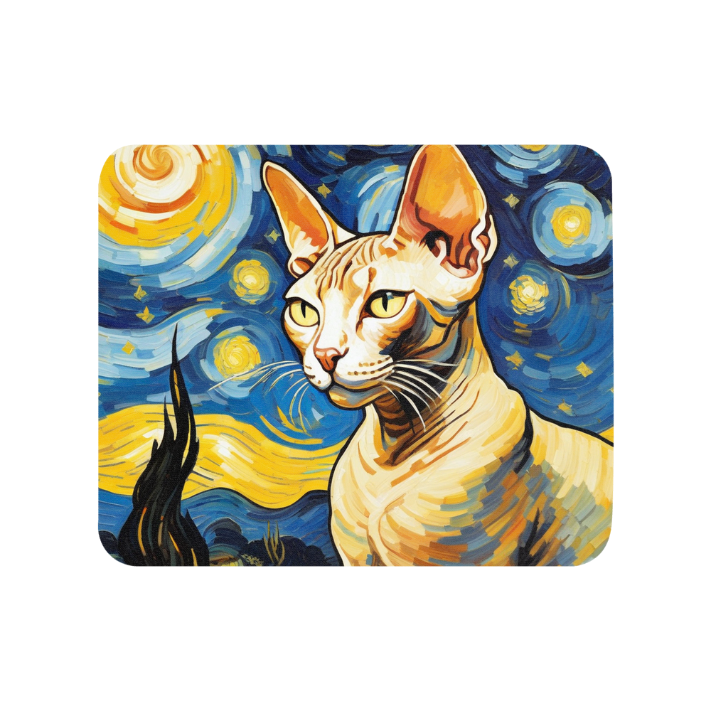 PugMug Custom Tabby Sphynx Cat Mouse Pad