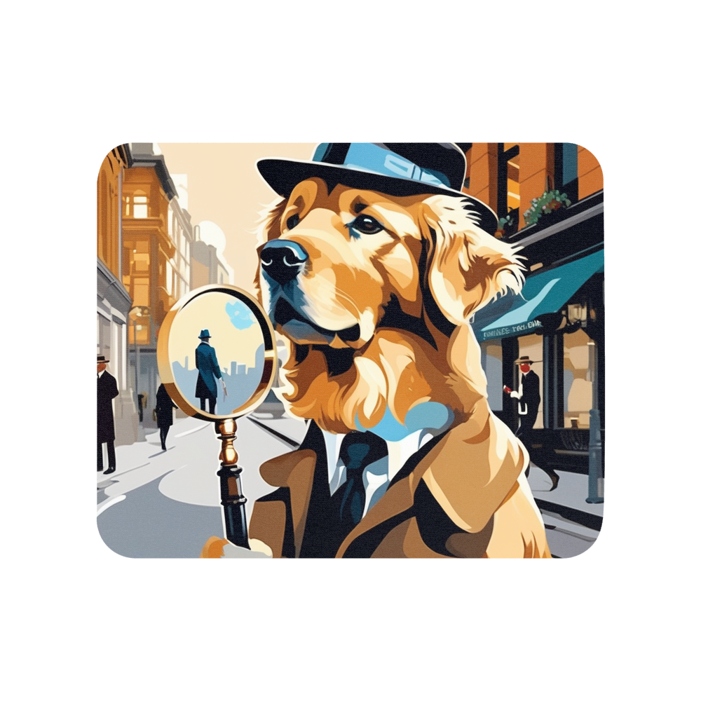 PugMug Custom Golden Retriever Mouse Pad