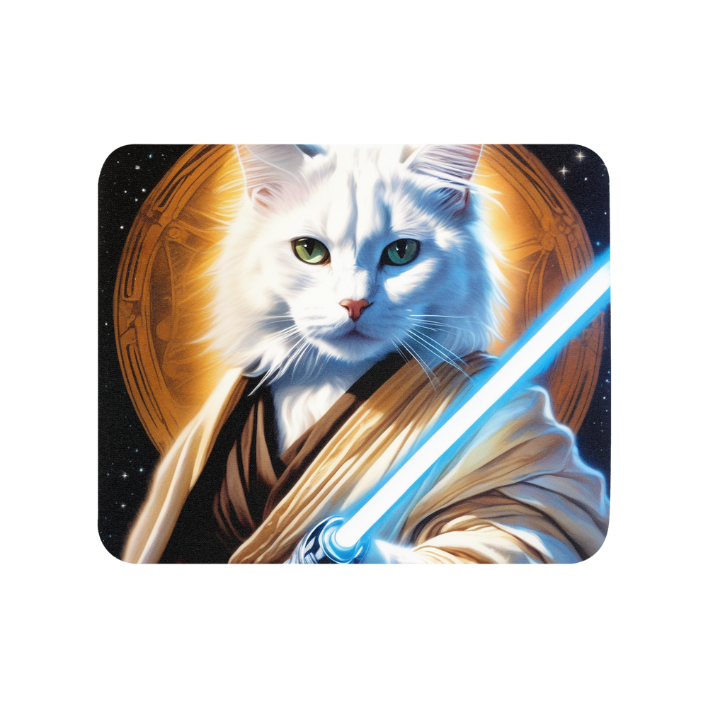 PugMug Custom White Companion Cat Mouse Pad