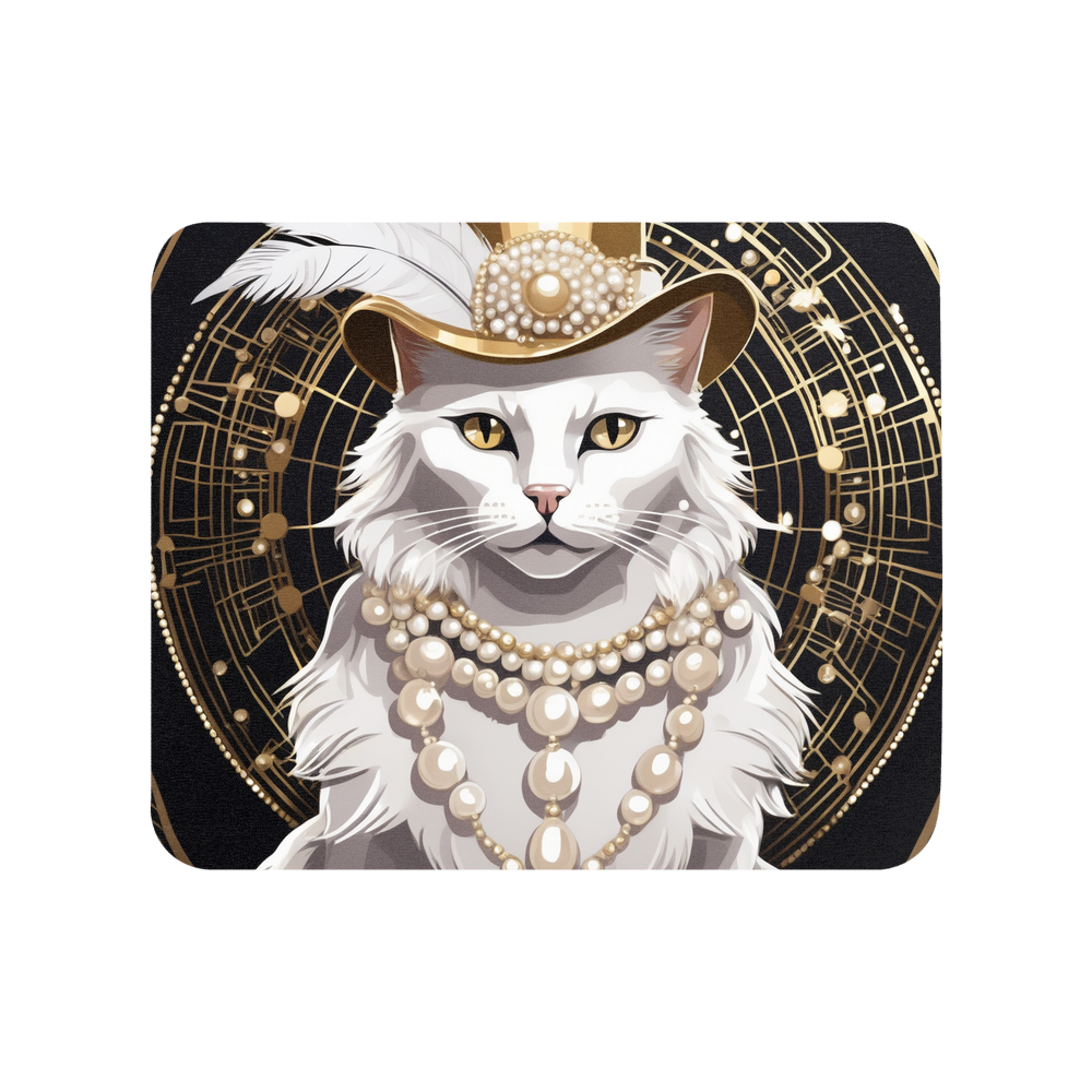 PugMug Custom White Companion Cat Mouse Pad