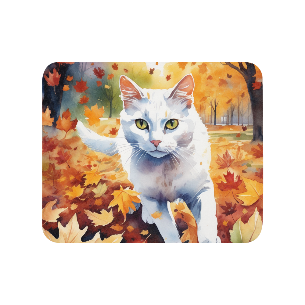 PugMug Custom White Companion Cat Mouse Pad