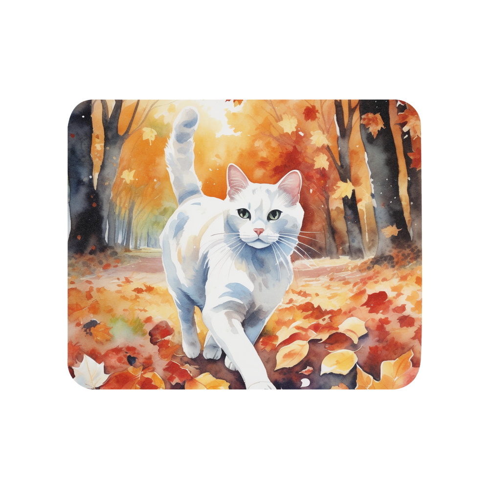 PugMug Custom White Companion Cat Mouse Pad
