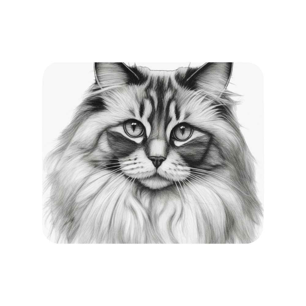 PugMug Custom Tabby Ragdoll Cat Mouse Pad