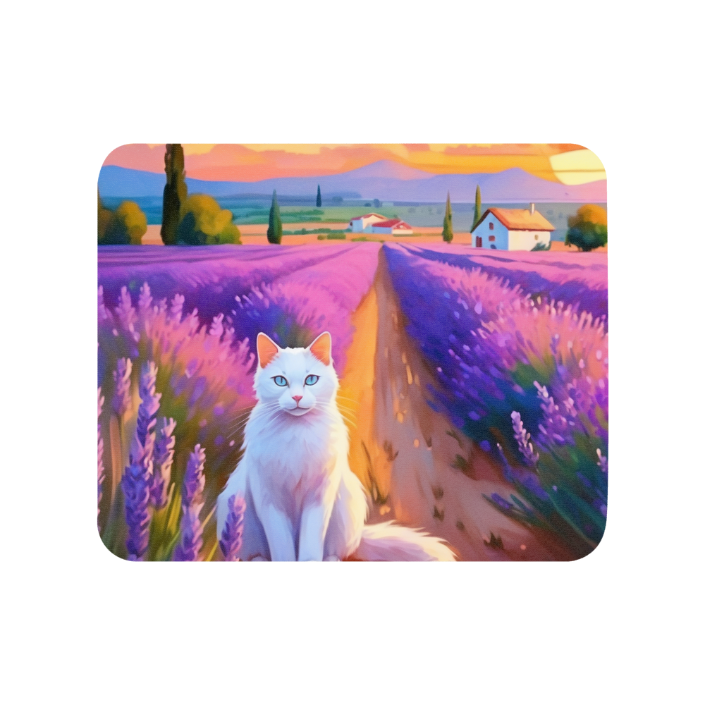 PugMug Custom White Companion Cat Mouse Pad