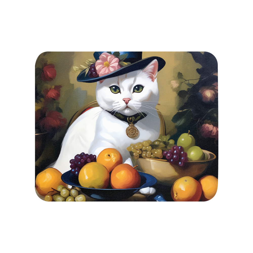 PugMug Custom White British Shorthair Cat Mouse Pad