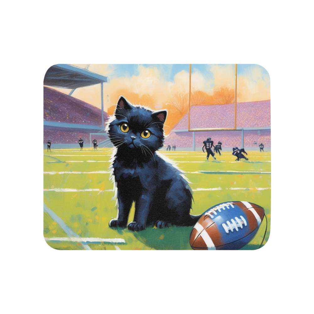 PugMug Custom Black Scottish Fold Cat Mouse Pad