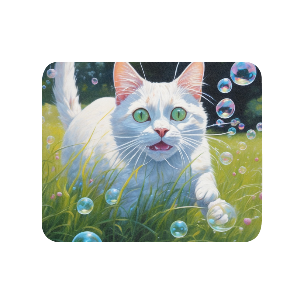 PugMug Custom White Companion Cat Mouse Pad