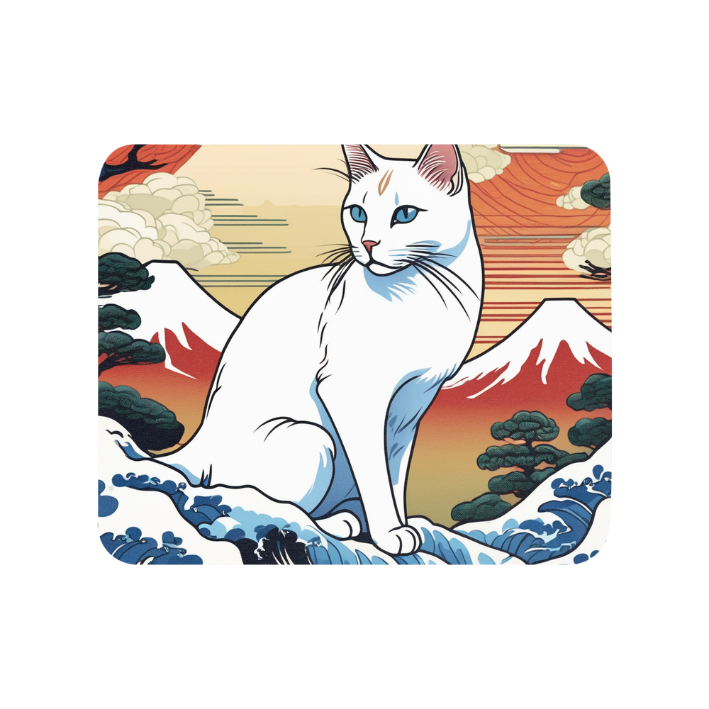 PugMug Custom White Companion Cat Mouse Pad