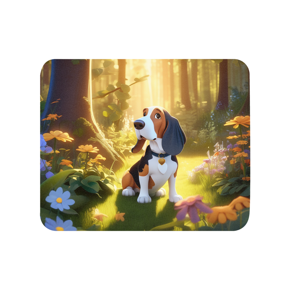 PugMug Custom Basset Hound Mouse Pad