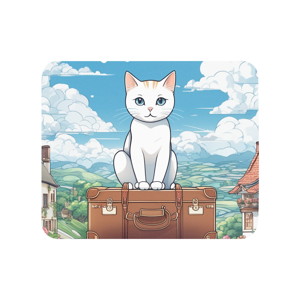 PugMug Custom White Companion Cat Mouse Pad