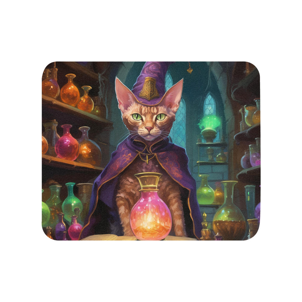 PugMug Custom Tabby Devon Rex Cat Mouse Pad