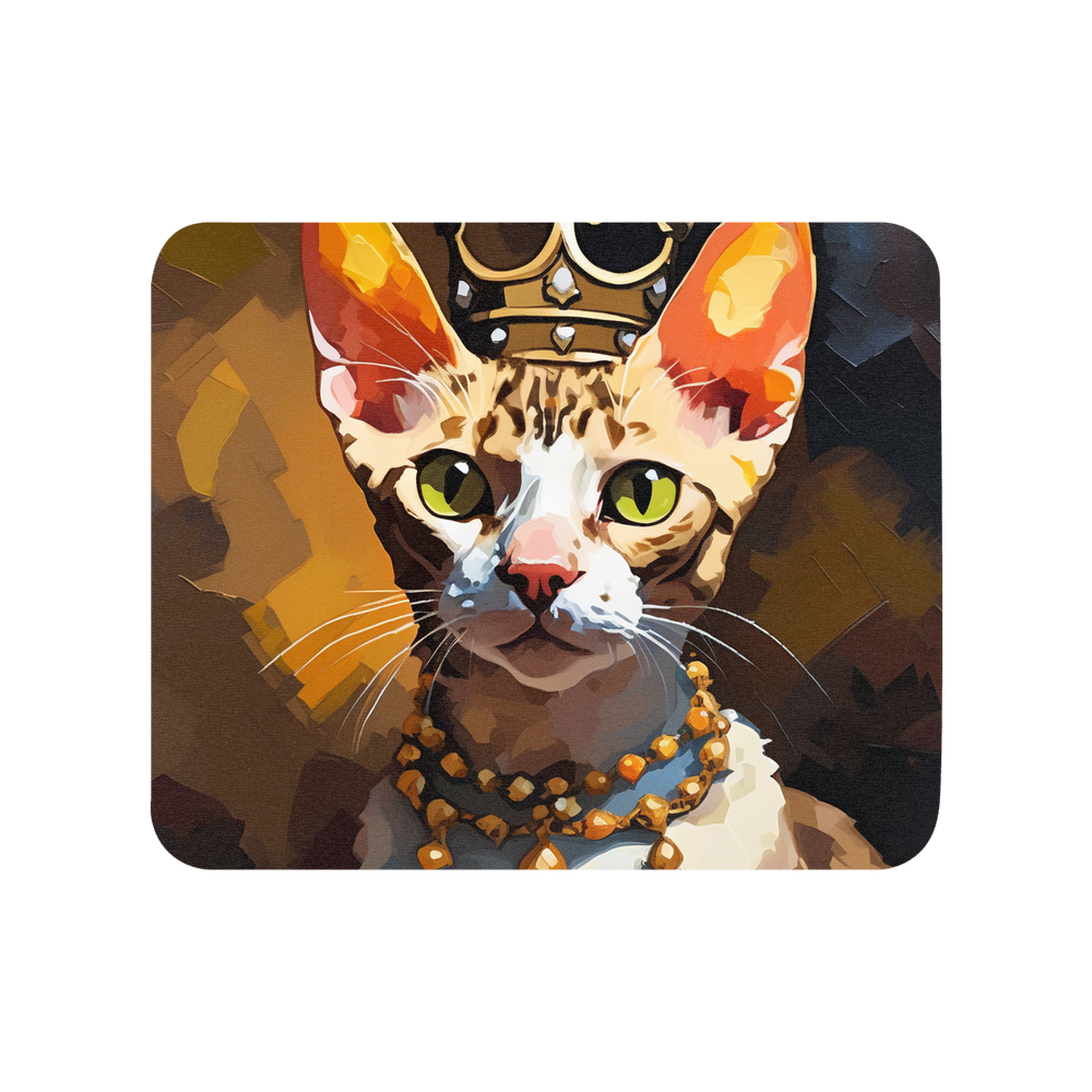 PugMug Custom Tabby Devon Rex Cat Mouse Pad