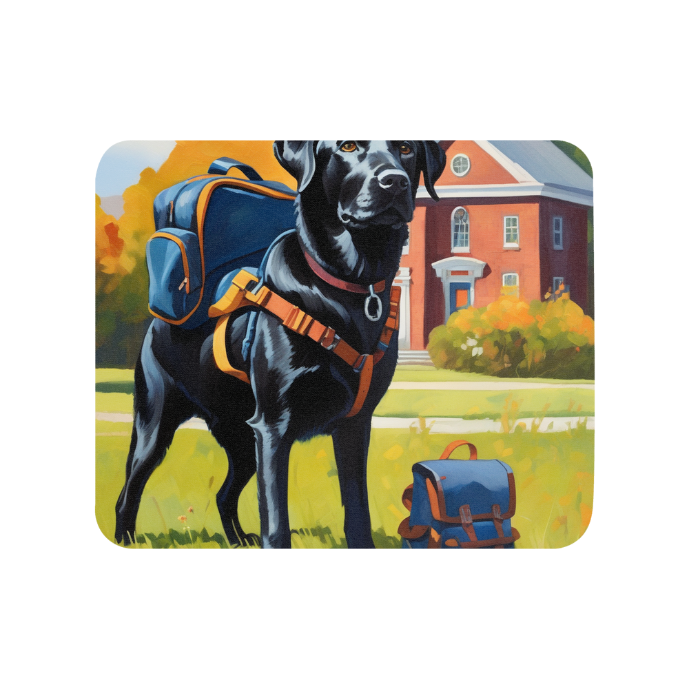 PugMug Custom Black Labrador Retriever Mouse Pad