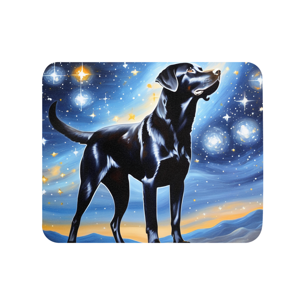 PugMug Custom Black Labrador Retriever Mouse Pad