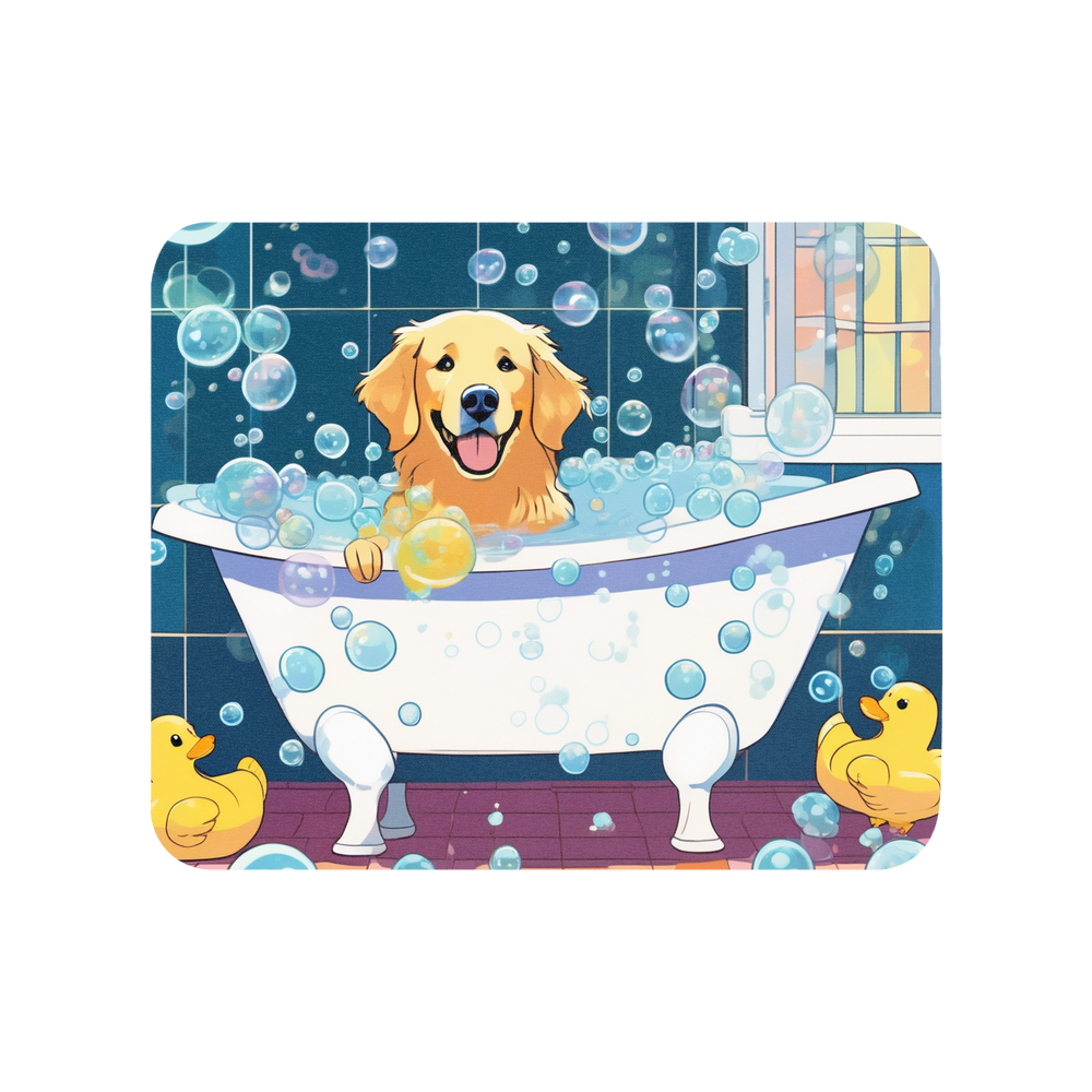 PugMug Custom Golden Retriever Mouse Pad