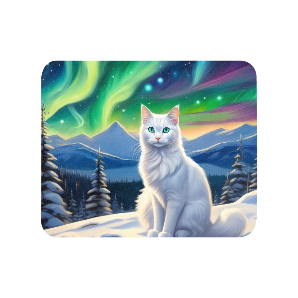 PugMug Custom White Companion Cat Mouse Pad