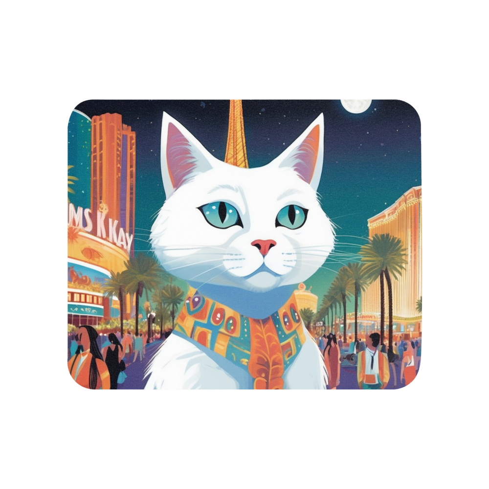 PugMug Custom White Companion Cat Mouse Pad