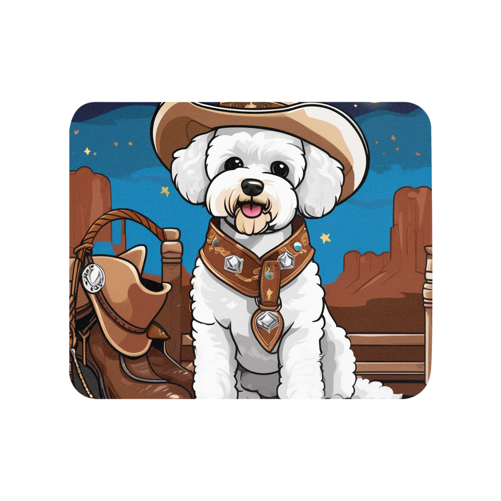 PugMug Custom Bichons Frise Mouse Pad