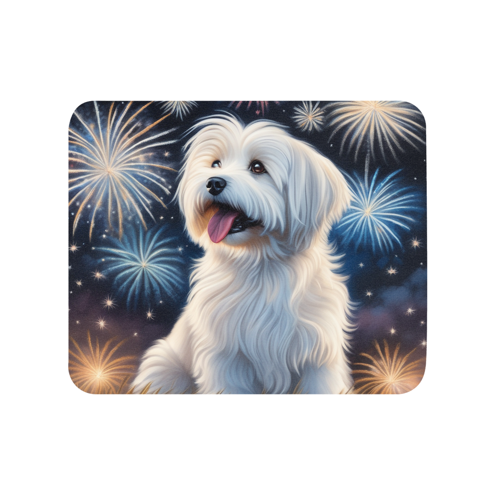 PugMug Custom White Havanese Dog Mouse Pad
