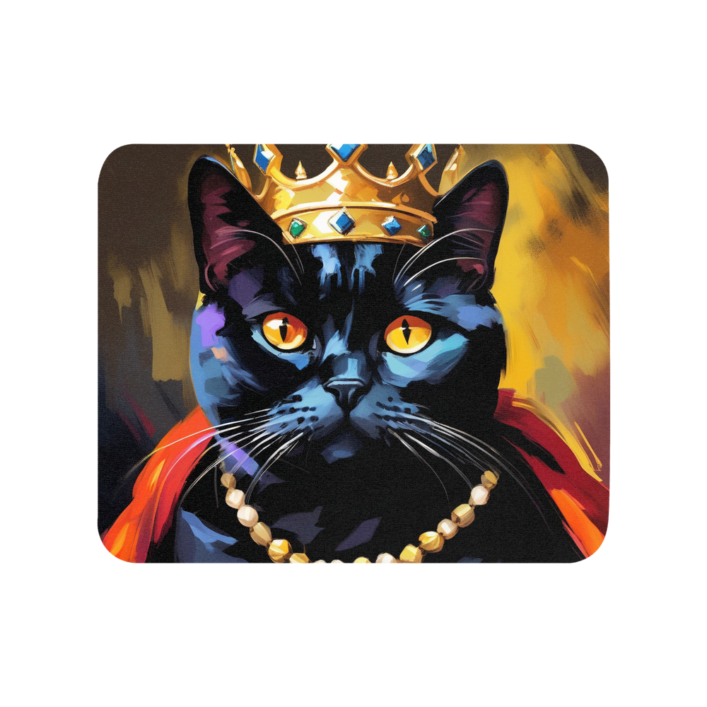 PugMug Custom Black British Shorthair Cat Mouse Pad